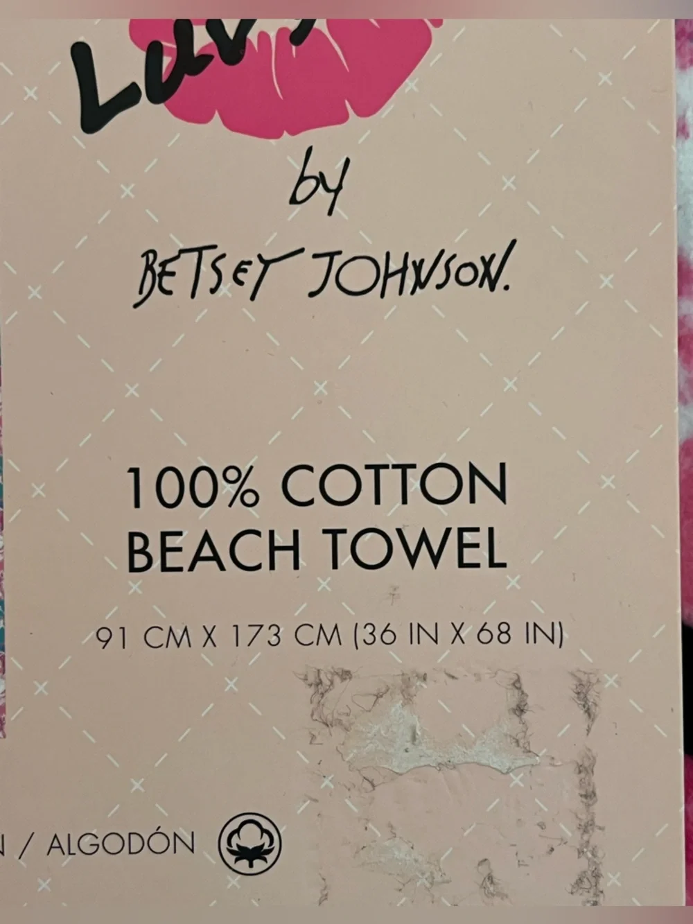 Betsey Johnson Tie-Dye Beach Towel